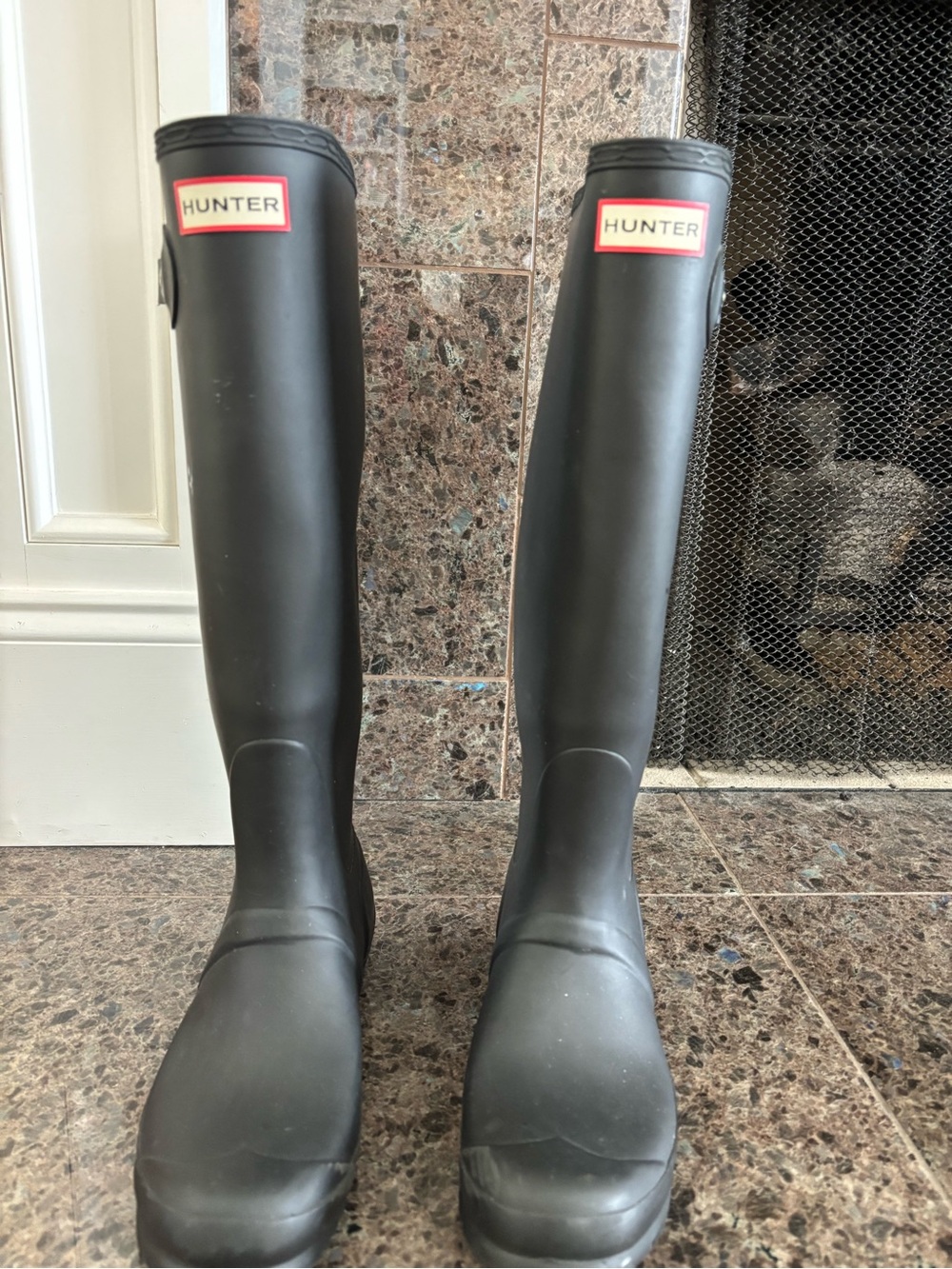 Hunter Tall Black Rain Boots